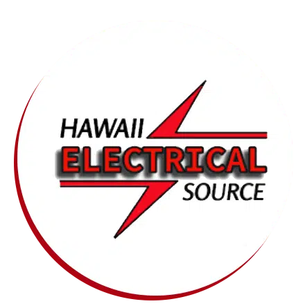Hawaii Electrical Source logo with red lightning bolt